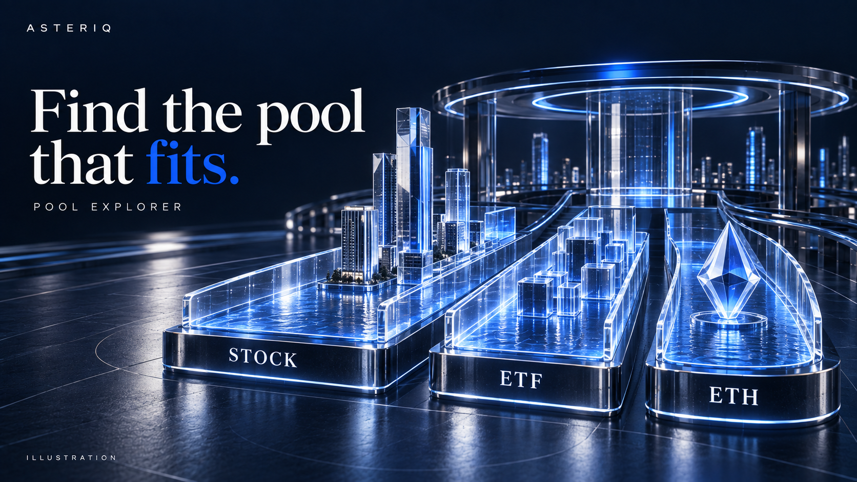 Asteriq pool explorer illustration